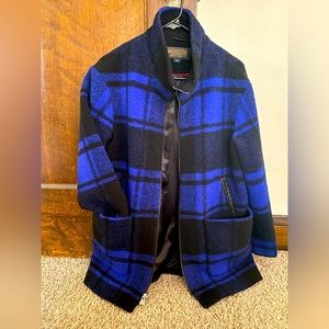 Pendleton Heritage Wool, Blue & Black, Size Small